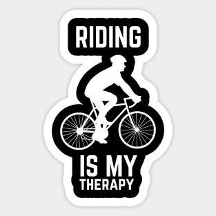 Riding Is My Therapy Sticker